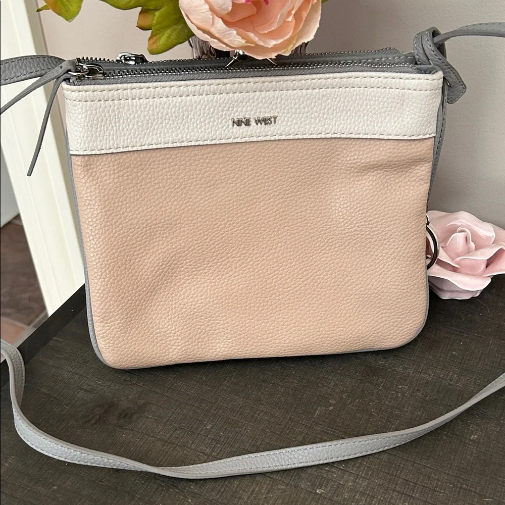 Nine West Faux Leather Crossbody Bag Kisslock